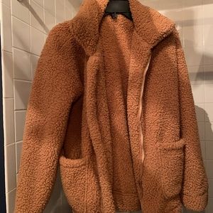 Teddy bear zip up jacket
